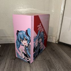 Hatsune Miku Mid Tower Gaming Computer Tempered Glass Case