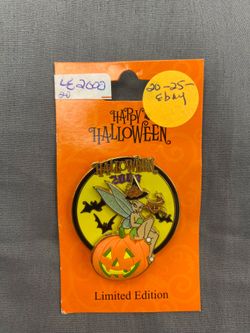 Disney Happy Halloween 2008 Tinker Bell Pumpkin LE 2000 Limited Edition Pin