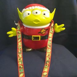 Disney Parks Toy Story Green Alien Christmas Popcorn Bucket