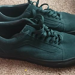 Emerald Green Suede Vans- Size 10.5