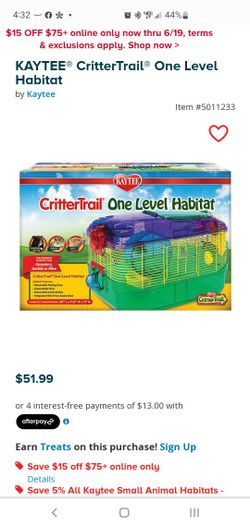 Crittertrail Hamster Cage 