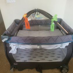 Baby Pack And Play With Mattress Changing Sheet Gym Changing Table 