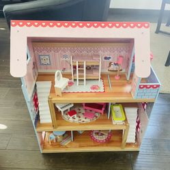 All Wooden Dollhouse And Accessories 