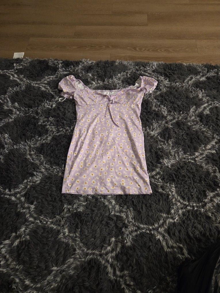 Lavender Flower Dress