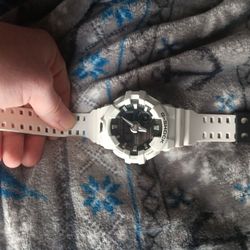 White G-shock Watch 