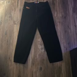 Black corduroy empyre pants