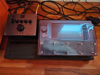 Neural dsp quad cortex with powerstage 200 and pedal board