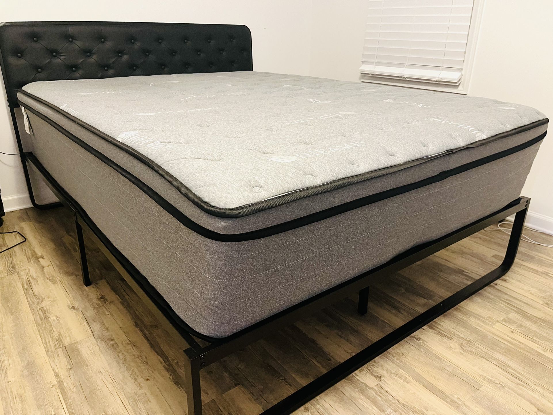 Queen mattress and bed frame 