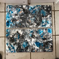 Double Canvas Painting 