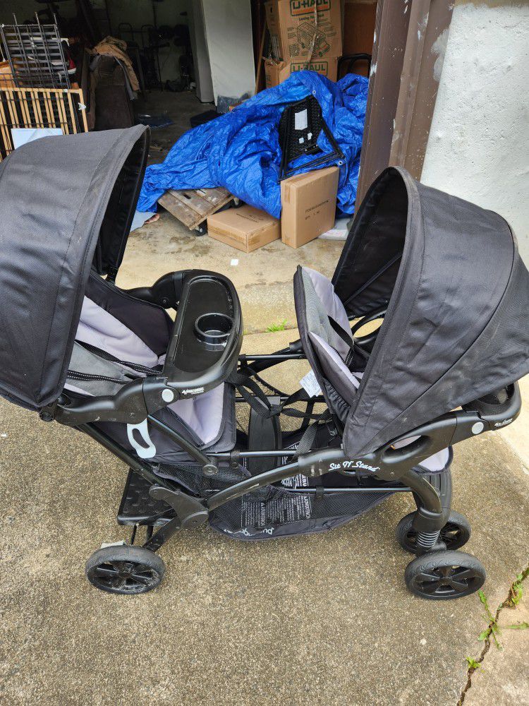 Baby Stroller Double Gently Used $25 To Good Home