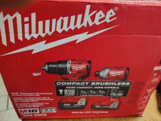 Milwaukee M18 Compact Brushless 2-Tool Combo Kit