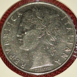1959 Italy 100 Lire Coin
