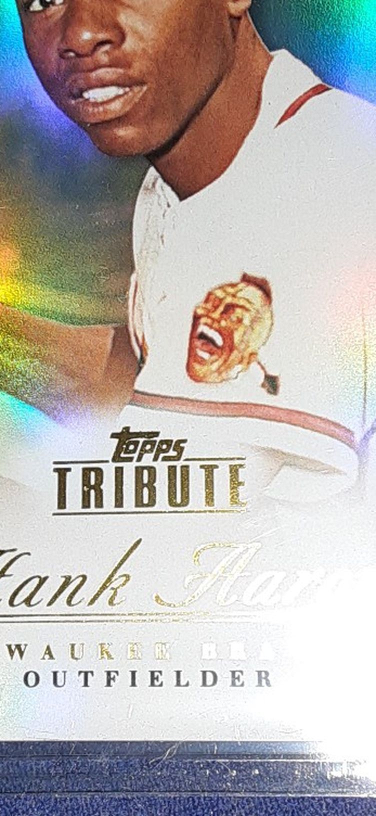 Very Nice Hank Aaron Tribute Card