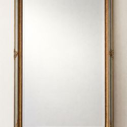 Large Ornate Gold Wall Mirror 67” x 43” – Statement Piece