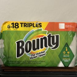Bounty Paper Towel 6=18 Triple Roll