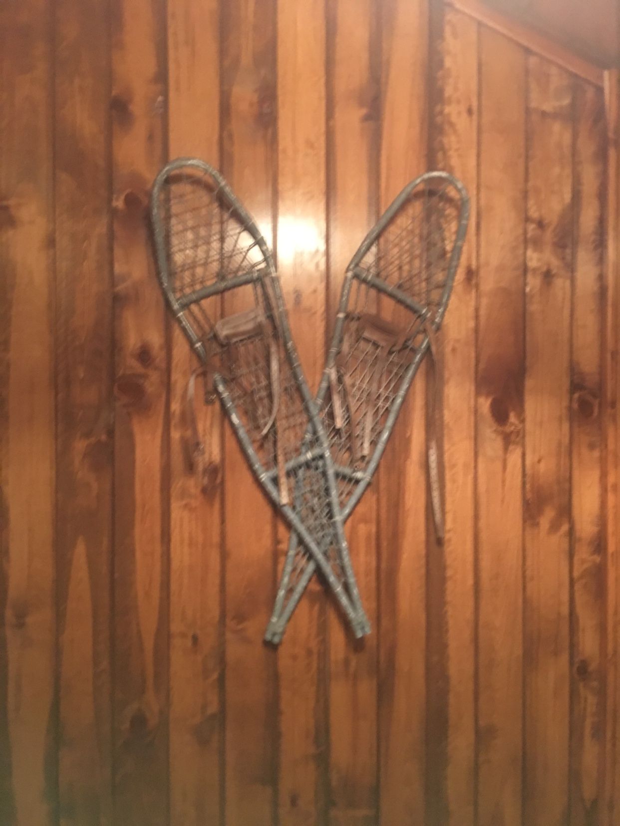 Pair Of Antique Looking Snow Shoes