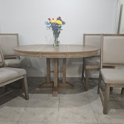 Table and chairs