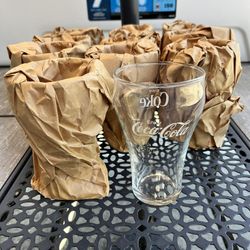 Vintage Coca-Cola Drinking Glasses 5” tall