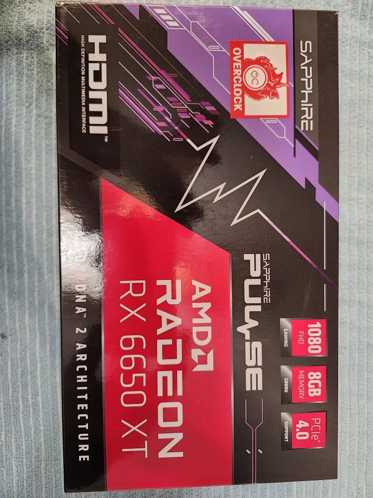 RX 6650XT GPU 8gb