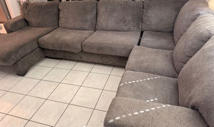 Sectional Couch-Dark Grey