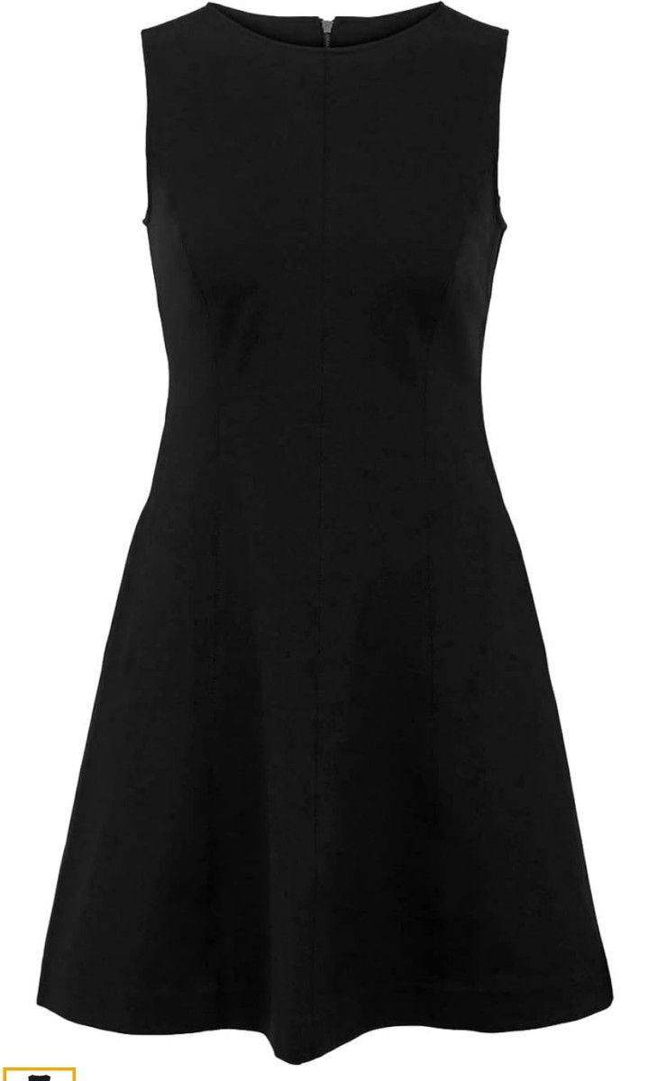 SPANX Women's Black Fit & Flare Sleeveless Dress

