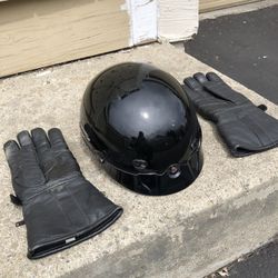 Harley Davidson Hybrid Helmet & Gloves Set