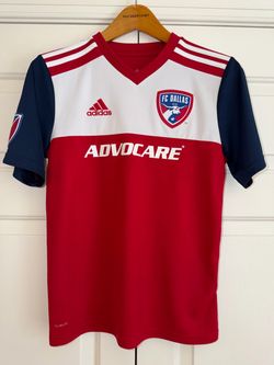 Kids sz L adidas FC Dallas MLS jersey