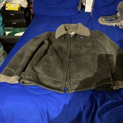 Men’s Topman Grey Suede Coat