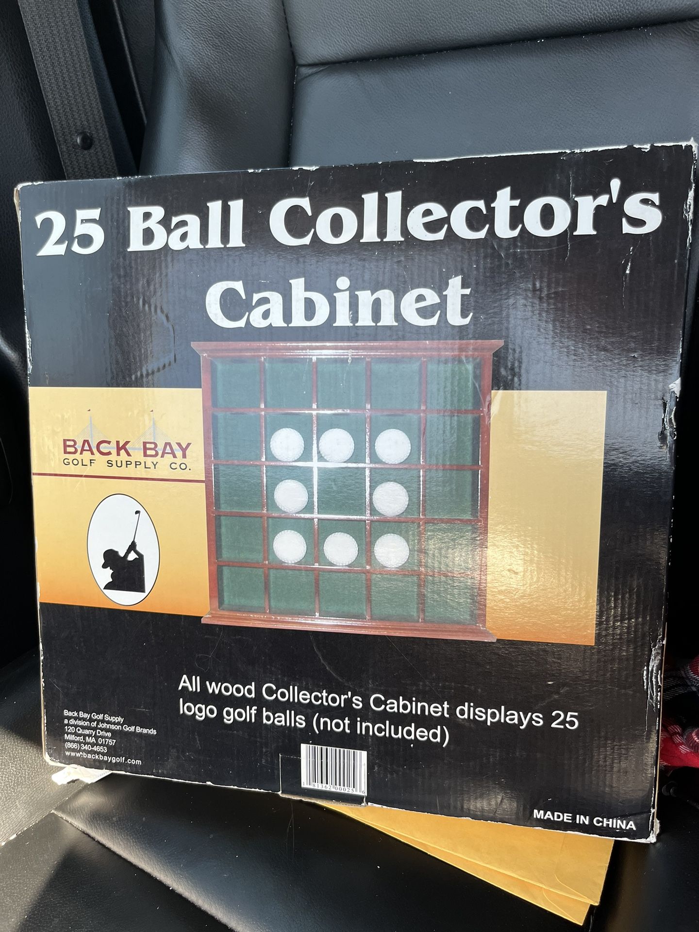 Back Bay Golf Supply Co 25 Ball Collectors Cabinet 