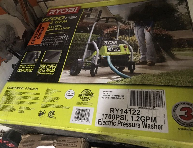1700 rioby pressure washer