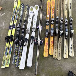 SKI’S AND BINDINGS ASSORTED PAIRS $50 EACH