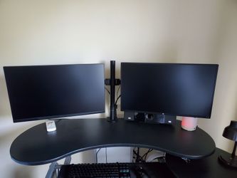 2 monitors and arm