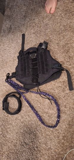 Tactical Dog Leash, Collar, And Harness