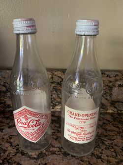 Coca Cola 1976 Glass Bottles