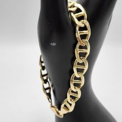 14kt Gold Link Bracelet 36G 9"