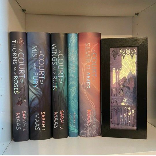ACOTAR Litjoy Bookshelf Alley + A Touch Of Magic Designs ATOMD Dust Jacket