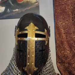 Hardened Steel Helmet For Buhurt/SCA 