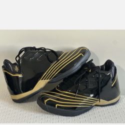 Adidas T-mac 2 Restomond Black And Gold Metallic 