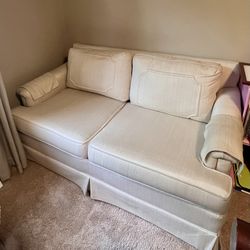 Light Beige Loveseat Sofa – Gently Used & Clean
