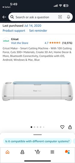 Cricut maker Blue