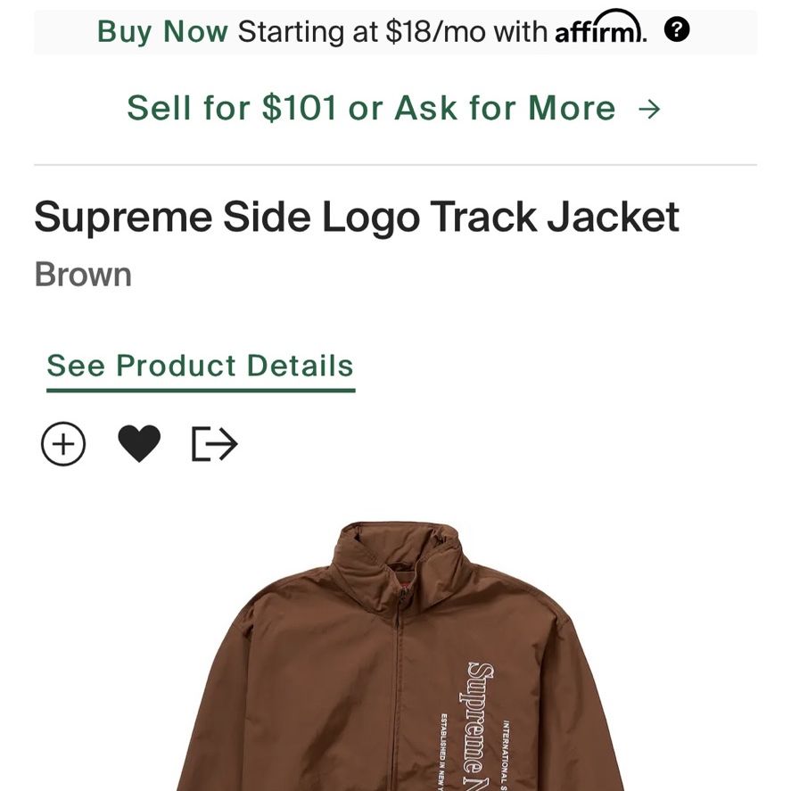 Supreme Track Jacket deadstock for Sale in Brooklyn, NY - OfferUp