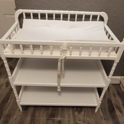 Baby Changing Table w/ 2 Tier Shelving + Upgraded Changing Pad