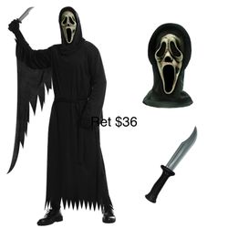 Scream Movie Ghost Face Halloween Costume Adult 
