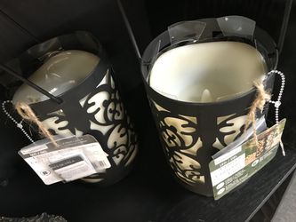 Pair of decorative candles....
