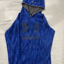 Under Armor Hoodie, YXL Youth Extra Large Blue 