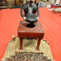 Vi Tage Cast Iron Magician Bank