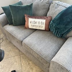Grey Sturdy Like New Couch 