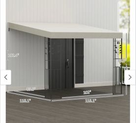 10'x10' Outsunny Pergola with Drainage Holes