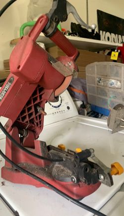Chain saw blade sharpening