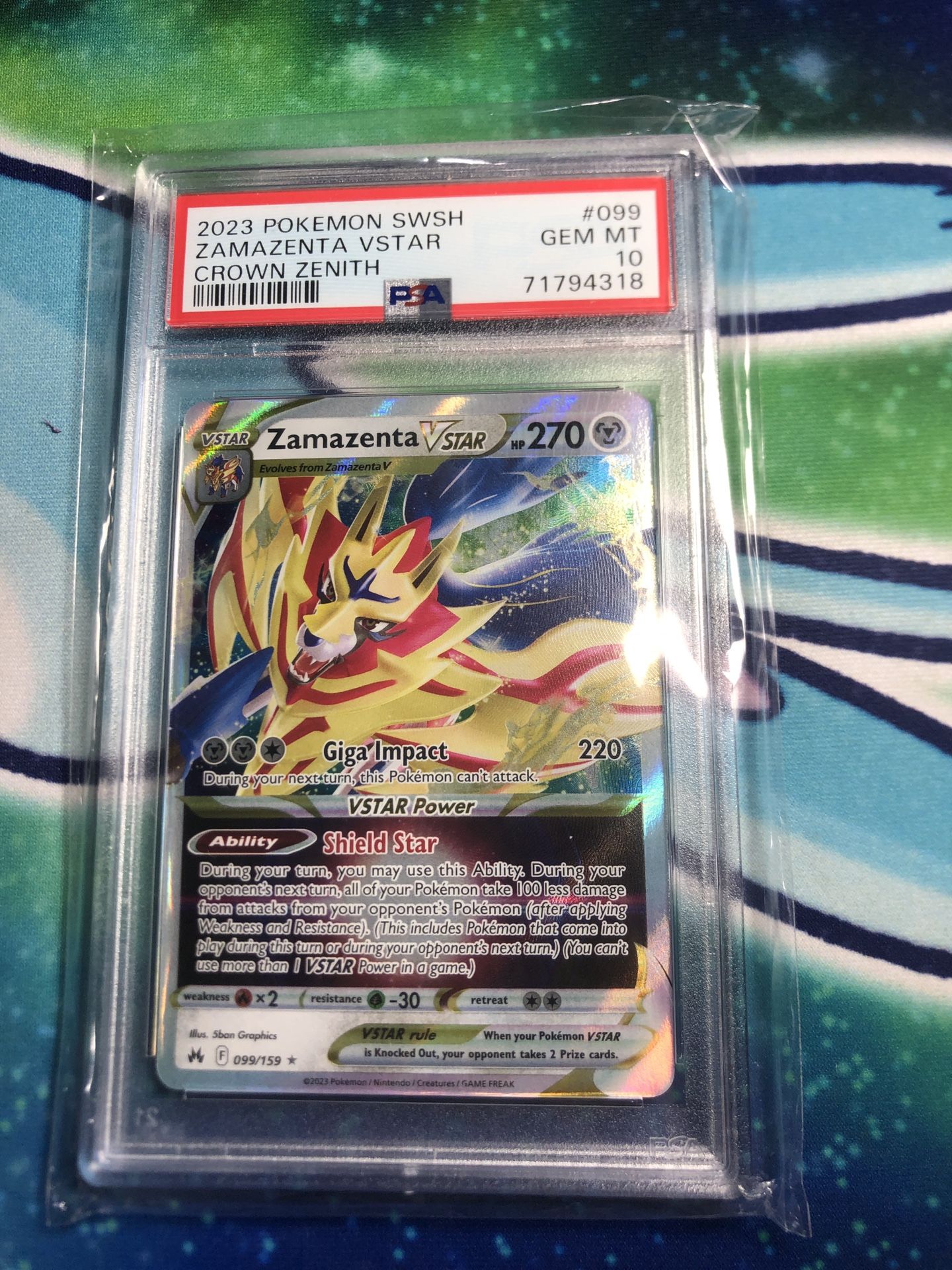 PSA 10 Zamazenta Vstar #99